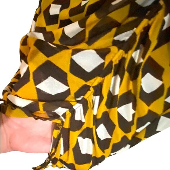 Diane Von Furstenburg Cristy Ruched Mesh Skirt - Picture 6 of 8